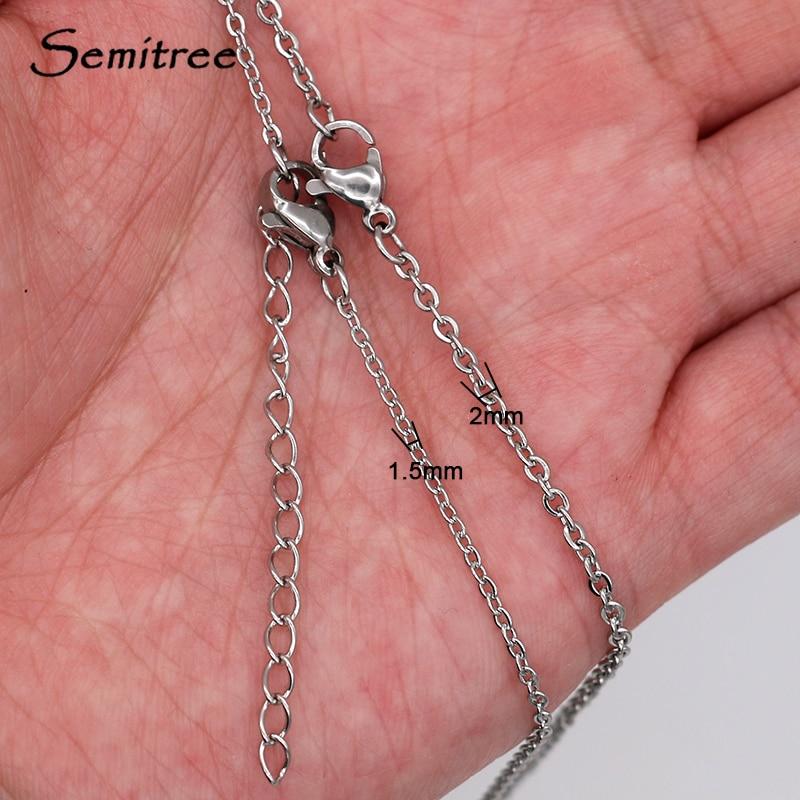 Silver Link 316L Surgical Stainless Steel 19.7" Necklace Chain For