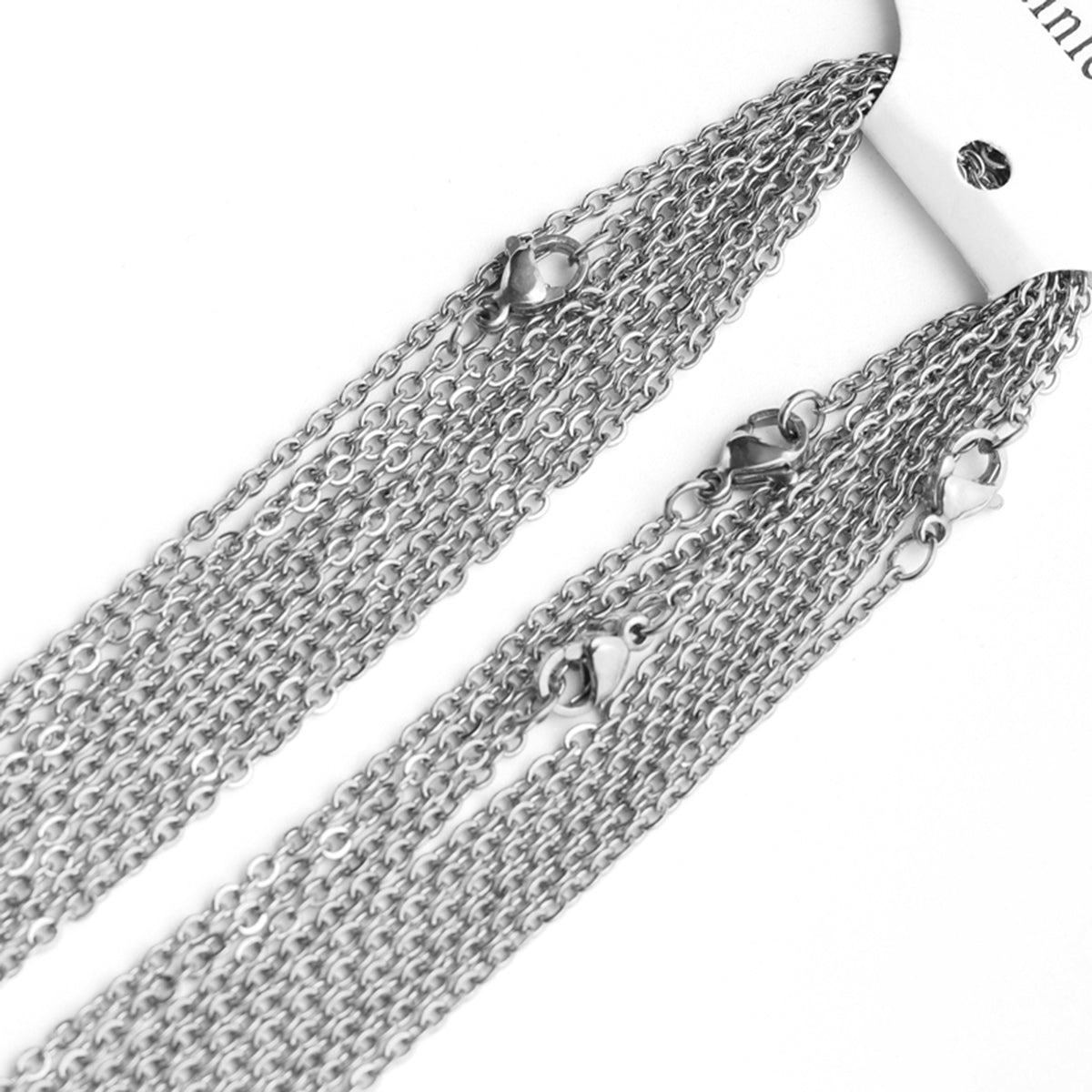 Silver Link 316L Surgical Stainless Steel 19.7" Necklace Chain For