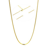 Gold Stainless Steel Box Chain Necklace For Men 18