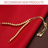 Gold Slim Box Slider Ball Chain Adjustable Extender Chain Ball Ends Accessory For Diy 9" Bracelet For Women Girls