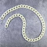 Off White Polymer Mask Chain For Women