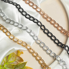 Aluminium Size 12 Mm Width 1 Meter Chain Women Unisex
