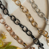 Aluminium Size 16 Mm Width 1 Meter Chain Women Unisex Mens