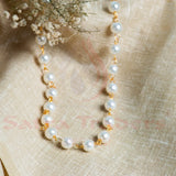Pearl Moti 5Meter (3 Mm White Pearl) Chain Women Unisex