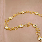 Butterfly Heart Star 18K Gold Copper Necklace Chain For Women