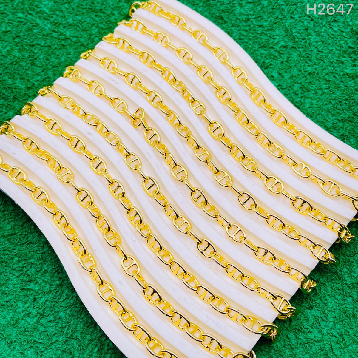 CD Smart Glossy Slim Links 18K Gold Anti Tarnish Chain 1 Metre