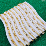 Paper Clip Double Links 18K Gold Anti Tarnish Chain 1 Metre