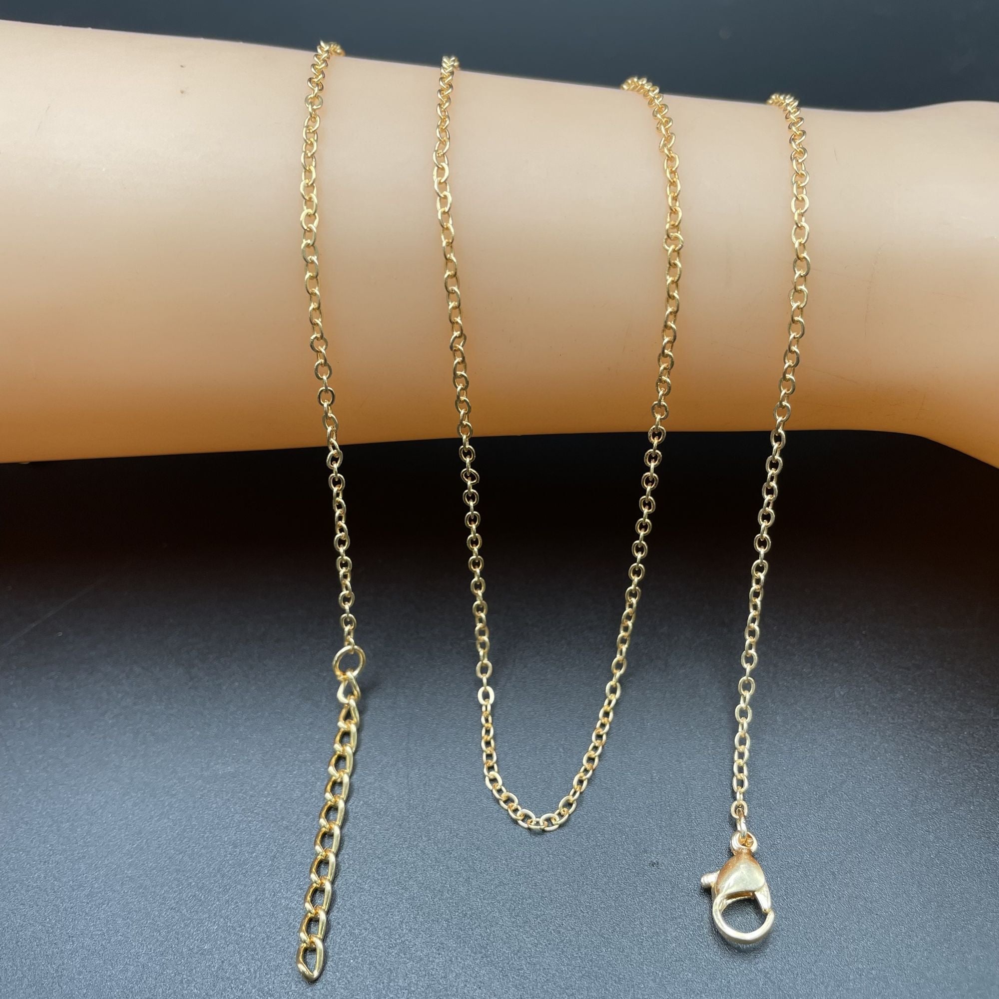 20 inch Fancy Edged Herringbone Sterling Silver Necklace for Woman –  Feshionn IOBI