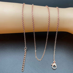 Link Chain 18K Gold Anti Tarnish Necklace Chain 20 Inches For Women