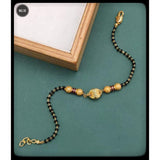 Beads Copper Gold Black Adjustable Hand Mangalsutra Women