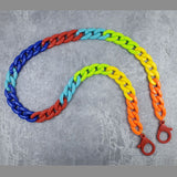 Multicolour Plastic Curb Mark Chain For Women