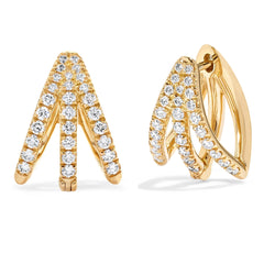 Three Way Huggie Earring