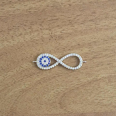 Evil Eye Nazariya Infinity Zircon American Diamond Charm Centre Pcs For Women