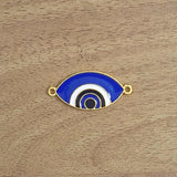 Evil Eye Nazariya Blue Gold American Diamond Charm Centre Pcs Combo Pack Of 6 For Women
