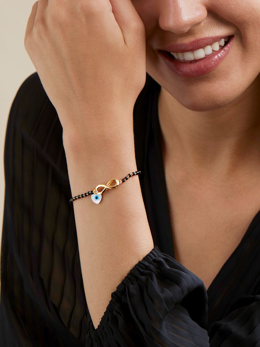Nazariya Bracelet for Girls in Gold Plating Round Twitter Design