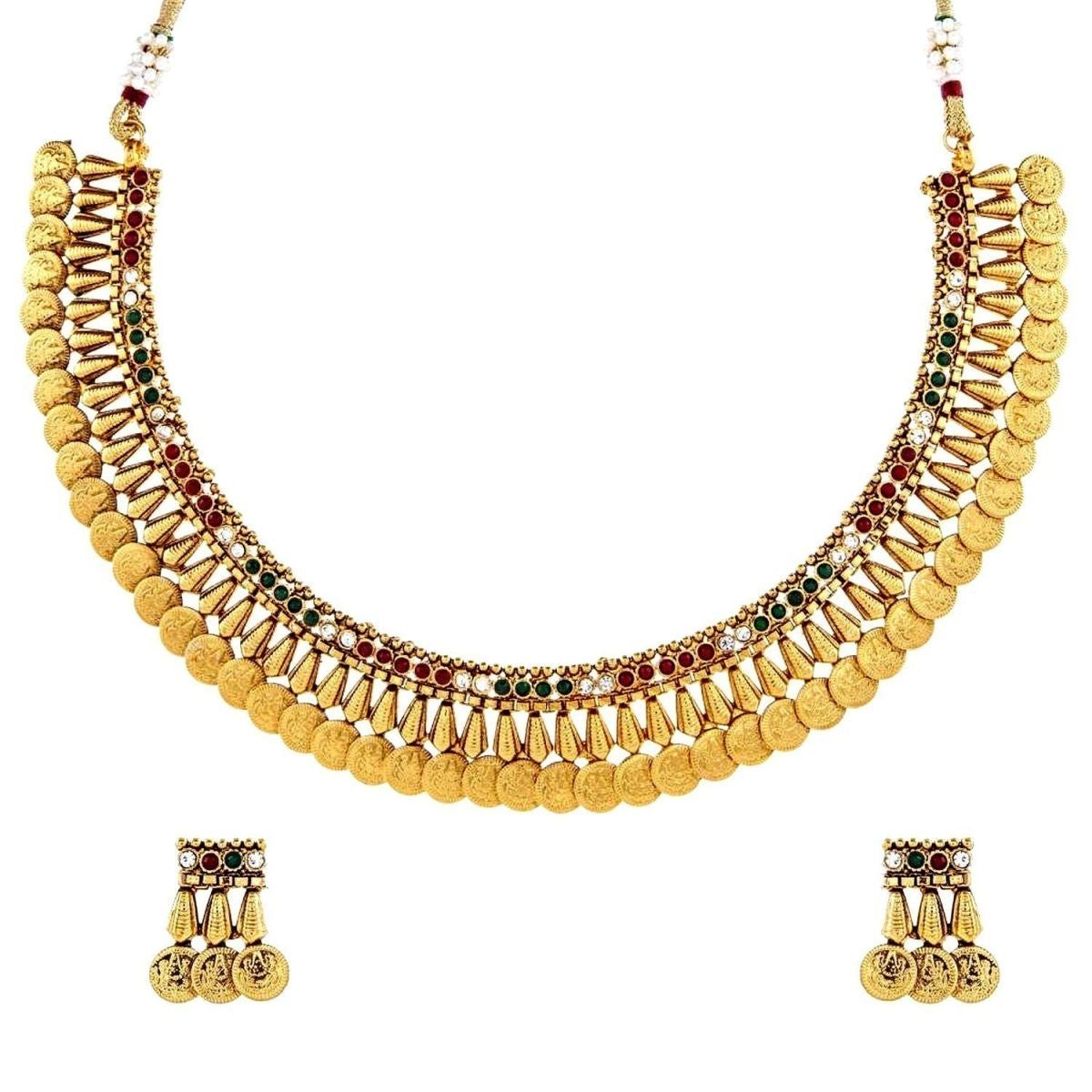 Antique Traditional Gold-Plated Choker Necklace For Women