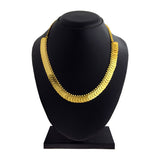 Temple Lakshmi Coin Gold Brass Choker Necklace For Women
