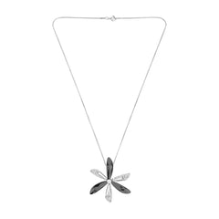 Wind Fan Crystal Black Western Party Wear Sweater Long Chain Necklace