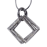 Western Party Sweater Diamond Sweater Long Pendant Chain Necklace