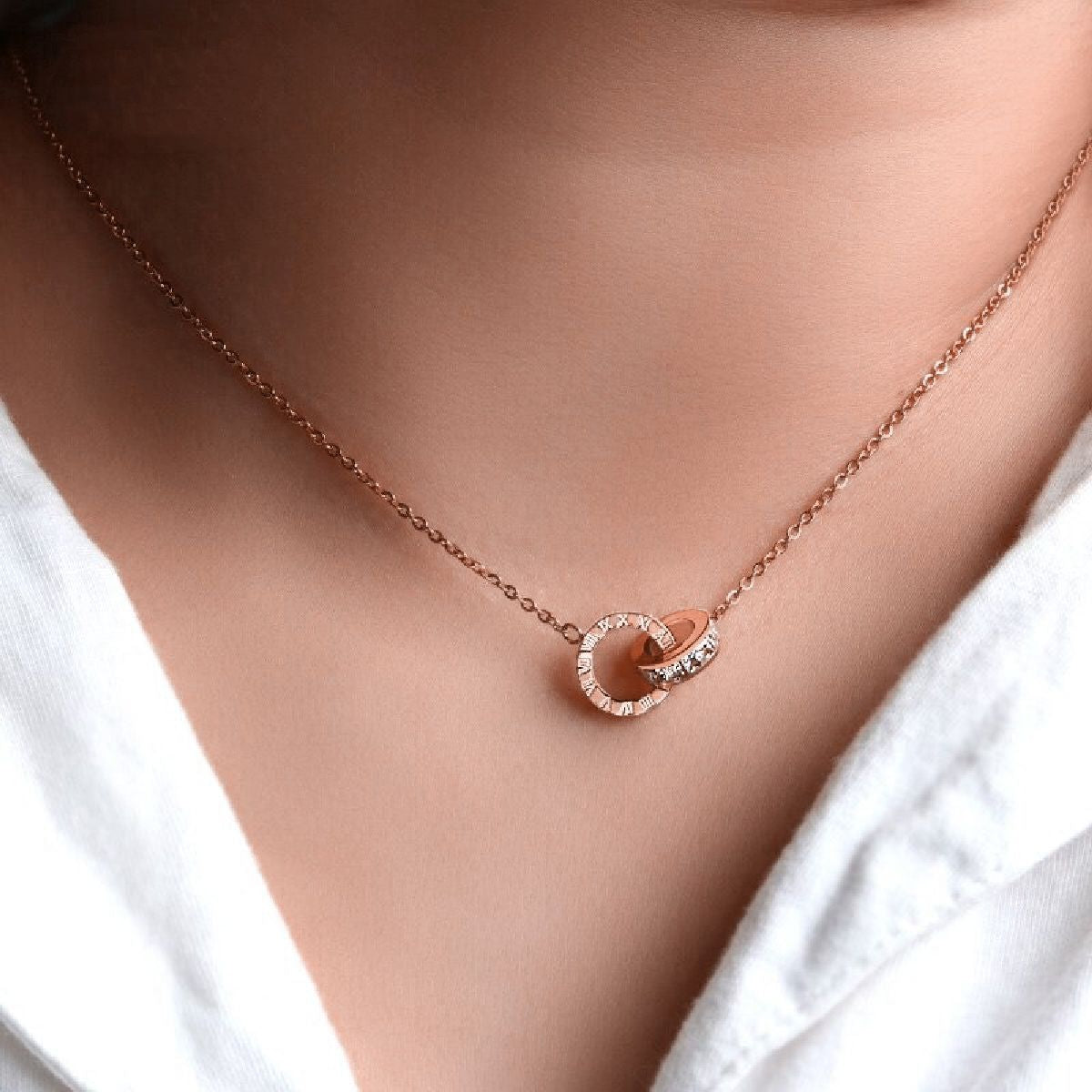 Jewellery - Elan Necklace in rose gold one size | DW