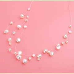 Stylish Pearl White Necklace Chain For Women