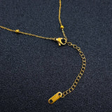 Stainless Steel Gold Roman Ring Necklace Pendant Chain For Women