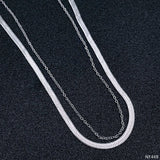 Stainless Steel Silver Snake Link Chain Necklace For Women