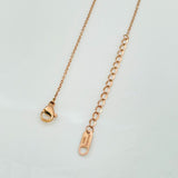 Butterfly Rose Gold Stainless Steel Links Necklace Pendant Chain