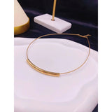 Hasli Choker 18K Gold Stainless Steel Necklace for Women