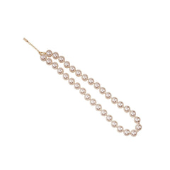 Pearl Strand Single White Line Necklace for Women