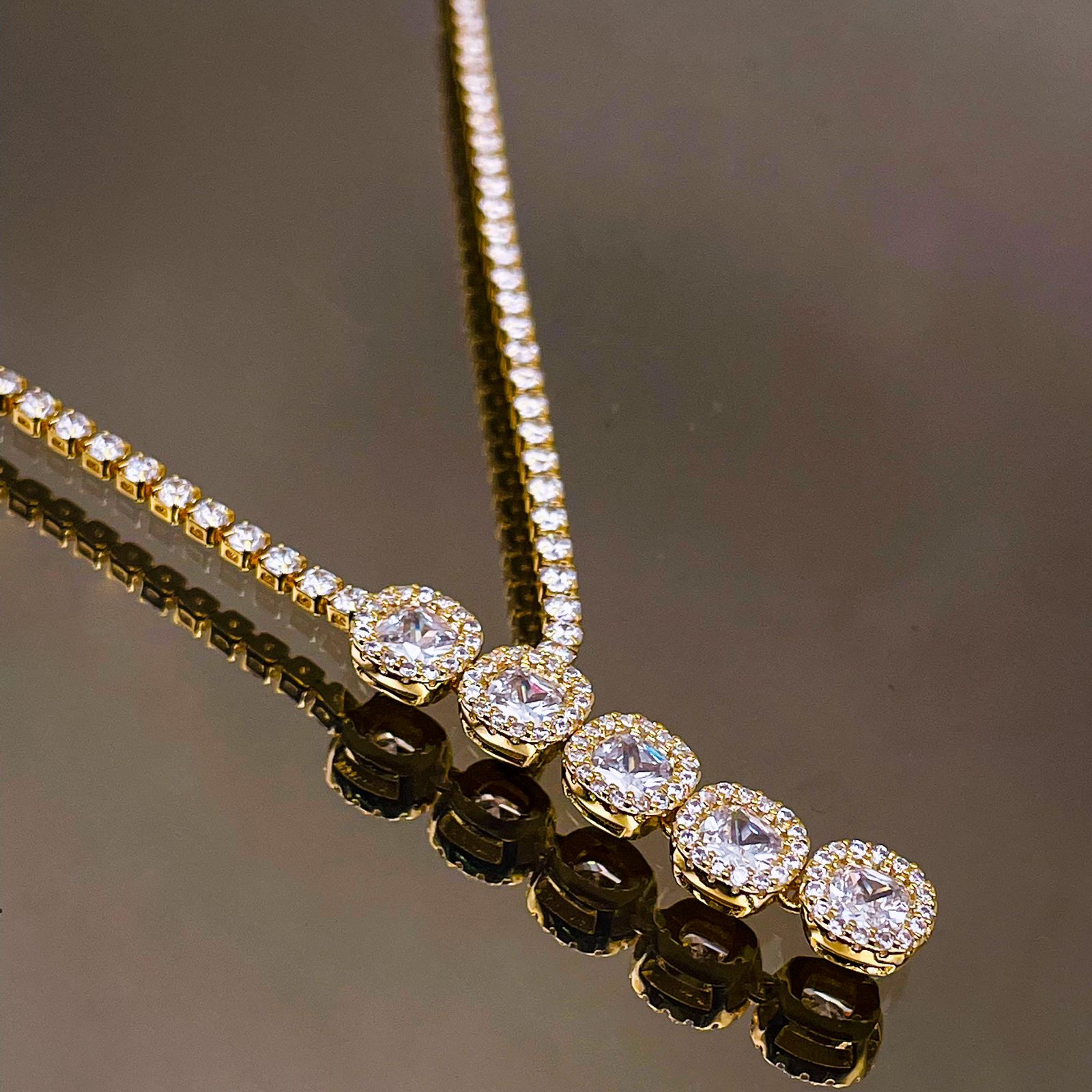 Kundan Embellished Slider Necklace