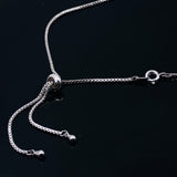 Dream Catcher Cubic Zirconia Silver Adjustable Necklace for Women