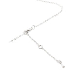 Copper Kundan Drop Cubic Zirconia Gold Link Pendant Chain Necklace For Women