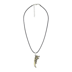 Punk Lion Dragon Bronze Finish Stainless Steel Pendant Chain Necklace