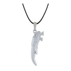 Punk Lion Dragon Silver Stainless Steel Pendant Chain Necklace