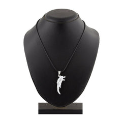 Punk Lion Dragon Silver Stainless Steel Pendant Chain Necklace