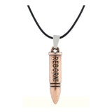 Punk Reborn Copper Finish Stainless Steel Pendant Necklace Chain For Men