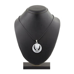 Punk Lion Dragon Oxidized Glossy Finish Stainless Steel Pendant Chain