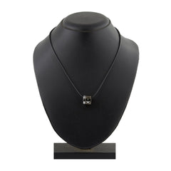 Cross Biker Funky Stainless Steel Black Plated Pendant Necklace Chain