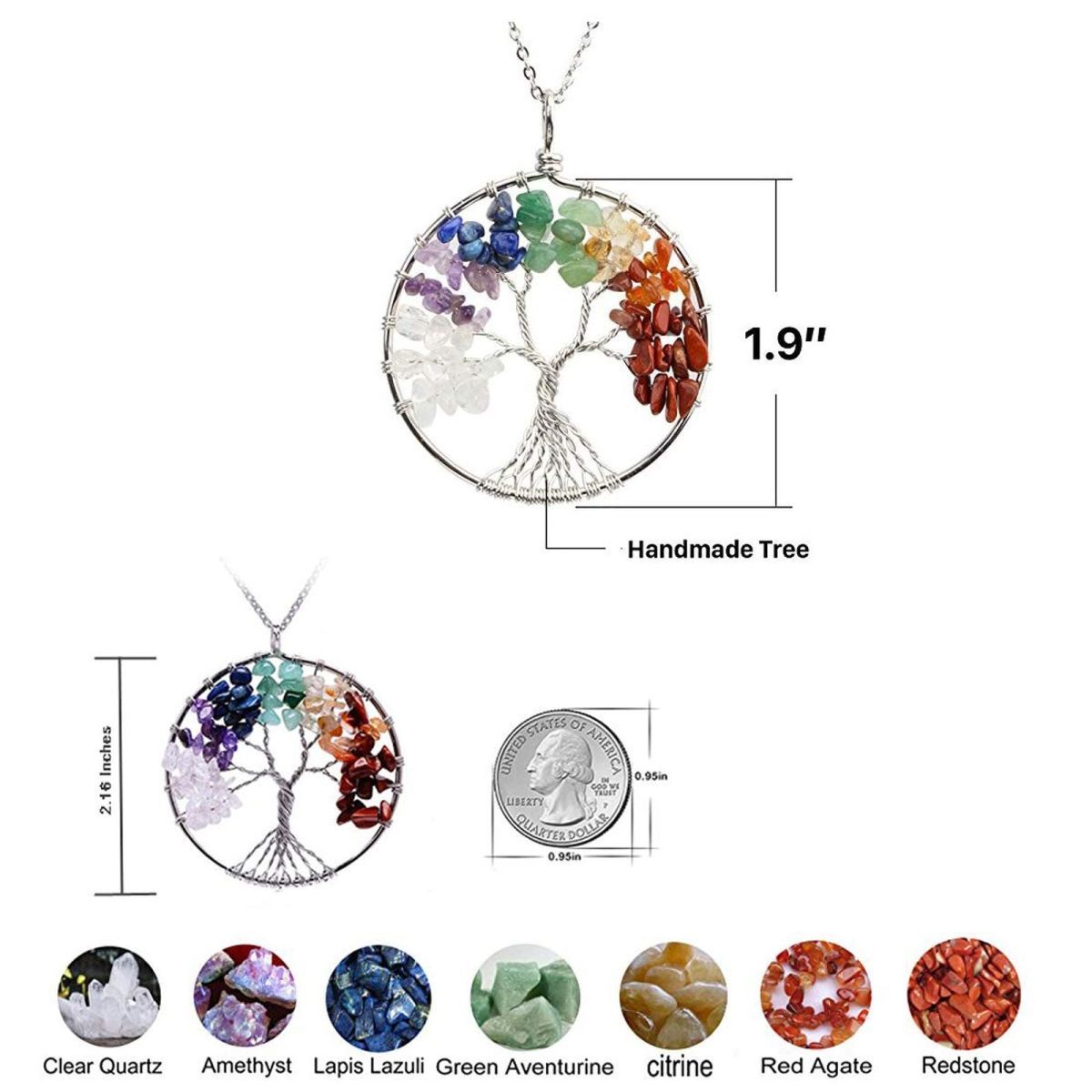 Handmade Tree of Life Necklace - Attract Abundance and Balance