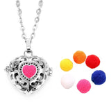 Heart Love Aromatherapy Perfume Diffuser Openable Pendant Chain