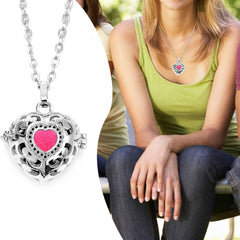 Heart Love Aromatherapy Perfume Diffuser Openable Pendant Chain
