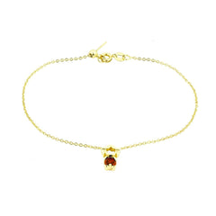 Gold Red Chain Doll Bracelet For Women