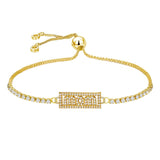 Gold Slider Mom Bracelet For Women