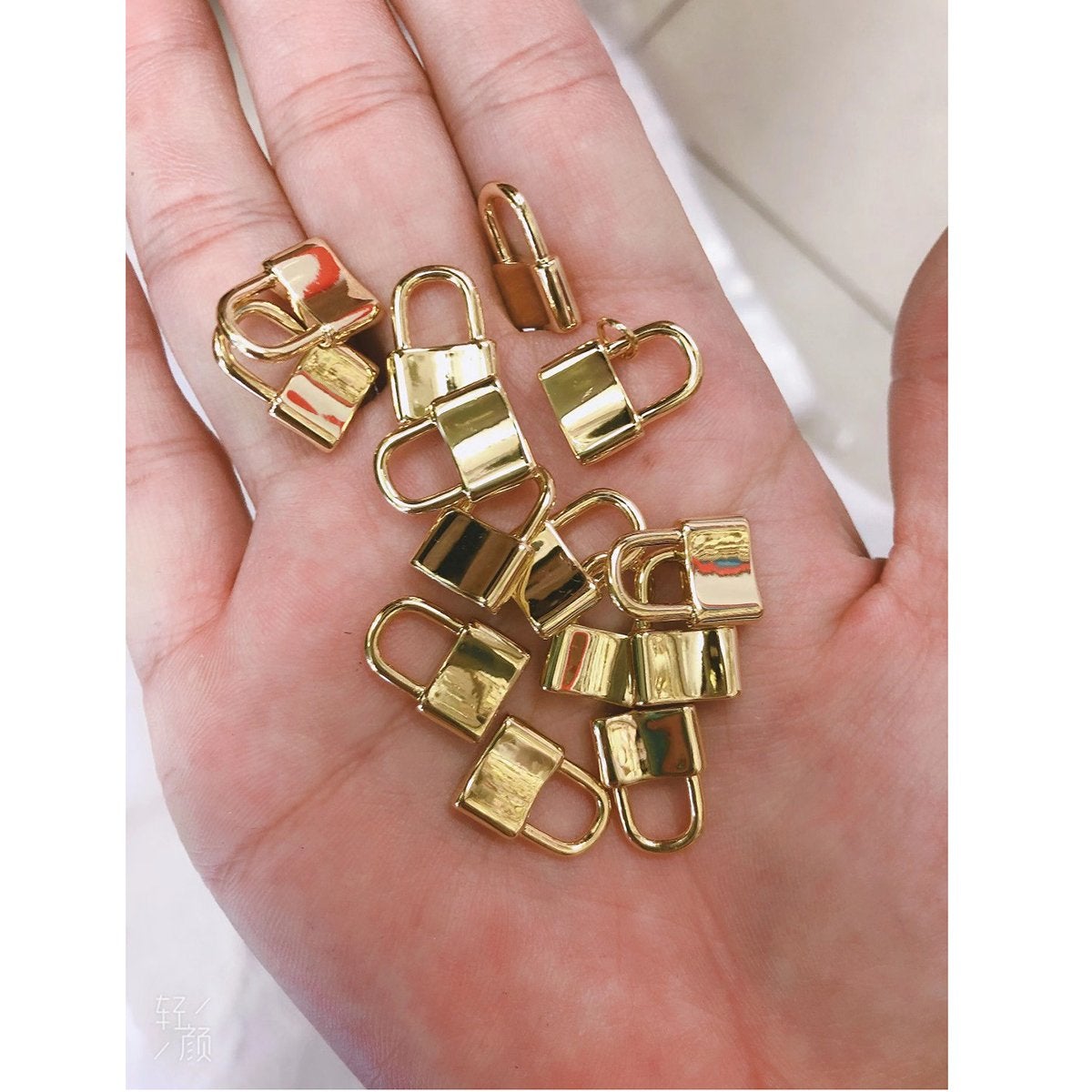 Padlock Lock Charm 18K Gold Plated Pendant Necklace For Women