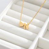 Initial Alphabet Gold Heart Letter A Necklace Pendant Chain