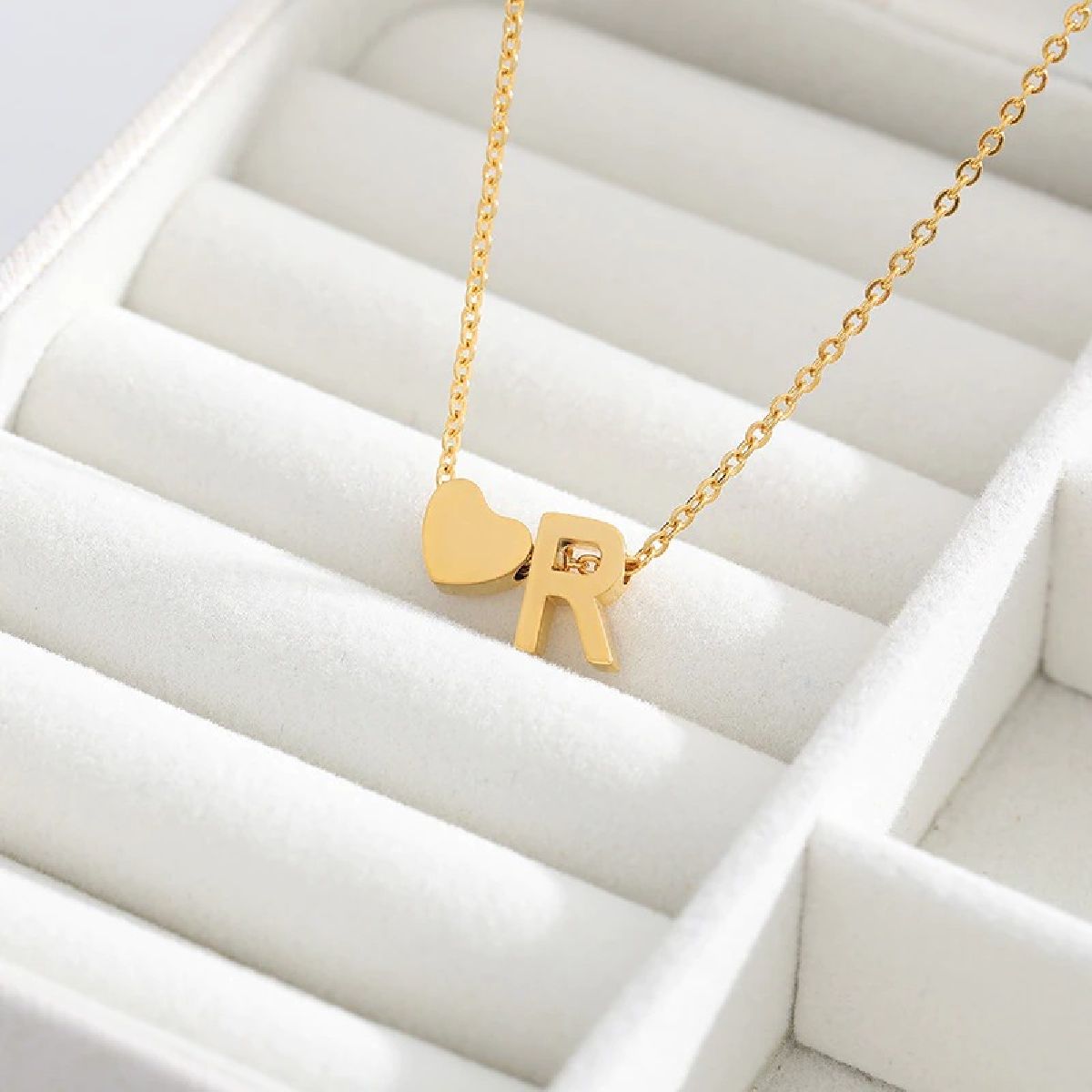 Buy Fashion Tiny Dainty Heart Initial Necklace P Letter Necklace Name  Jewelry for Women at Amazon.in