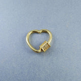 Heart Gold Copper Charm For Women