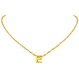 Initial Alphabet Gold Letter A Necklace Pendant Chain