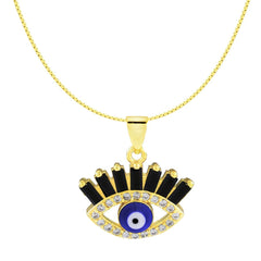 Black Blue Evil Eye Necklace Pendant Chain